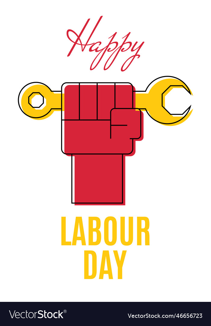 Happy Labour Day 1st May Worker S Day Royalty Free Vector