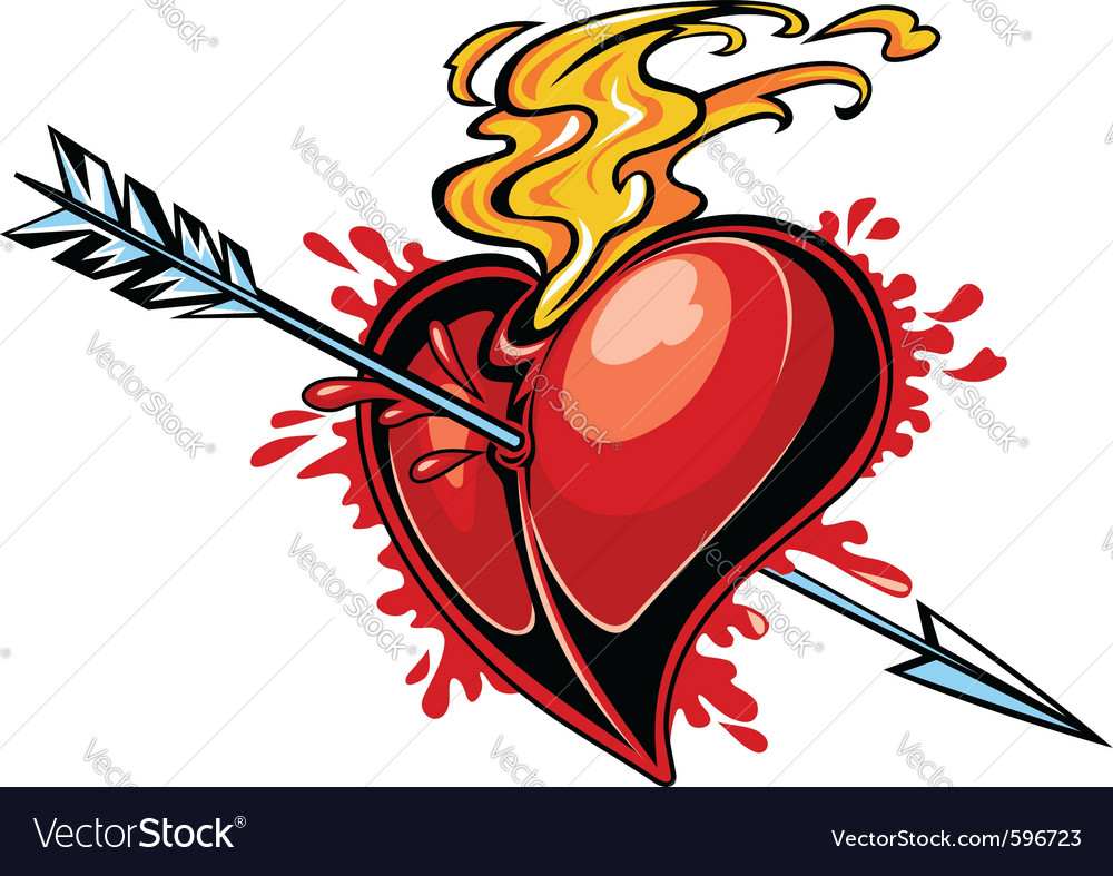 heart design tattoo royalty