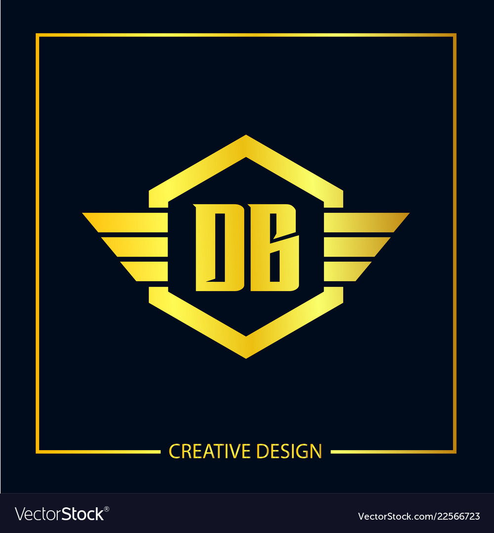 Initial letter db logo template design