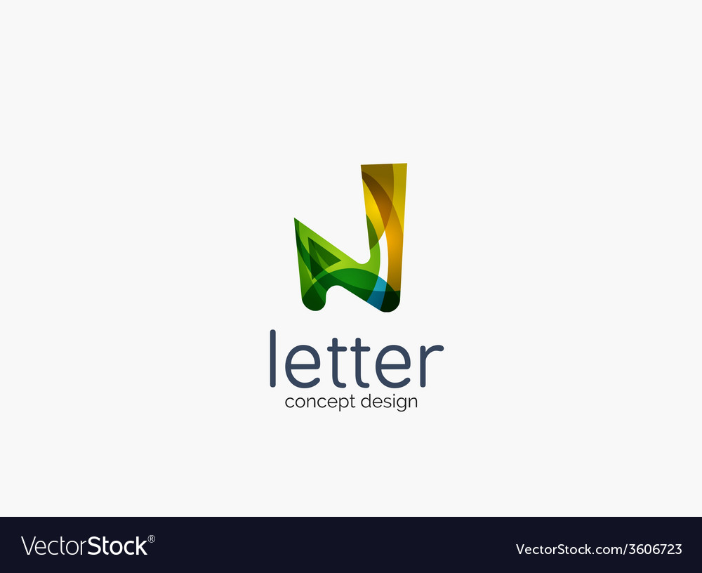 Modern company logo clean glossy design