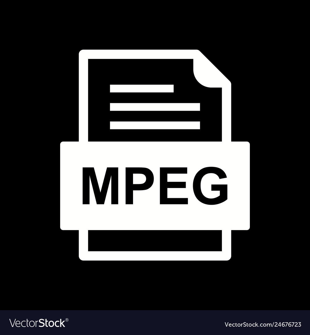 Mpeg file document icon