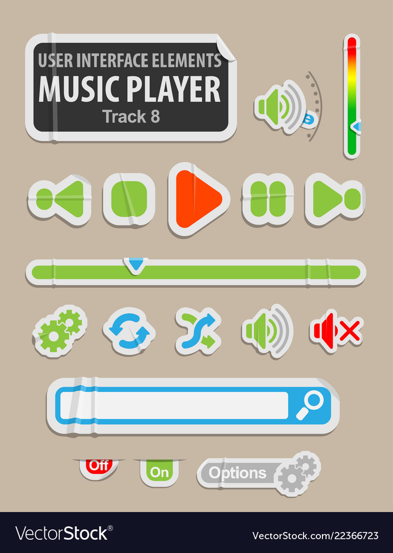 Music player ui element