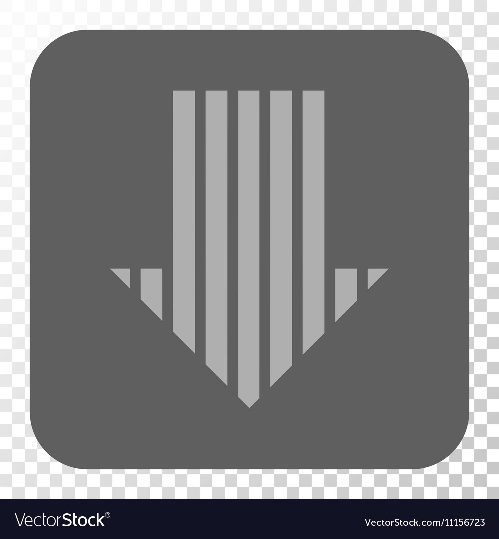 Stripe arrow down rounded square button