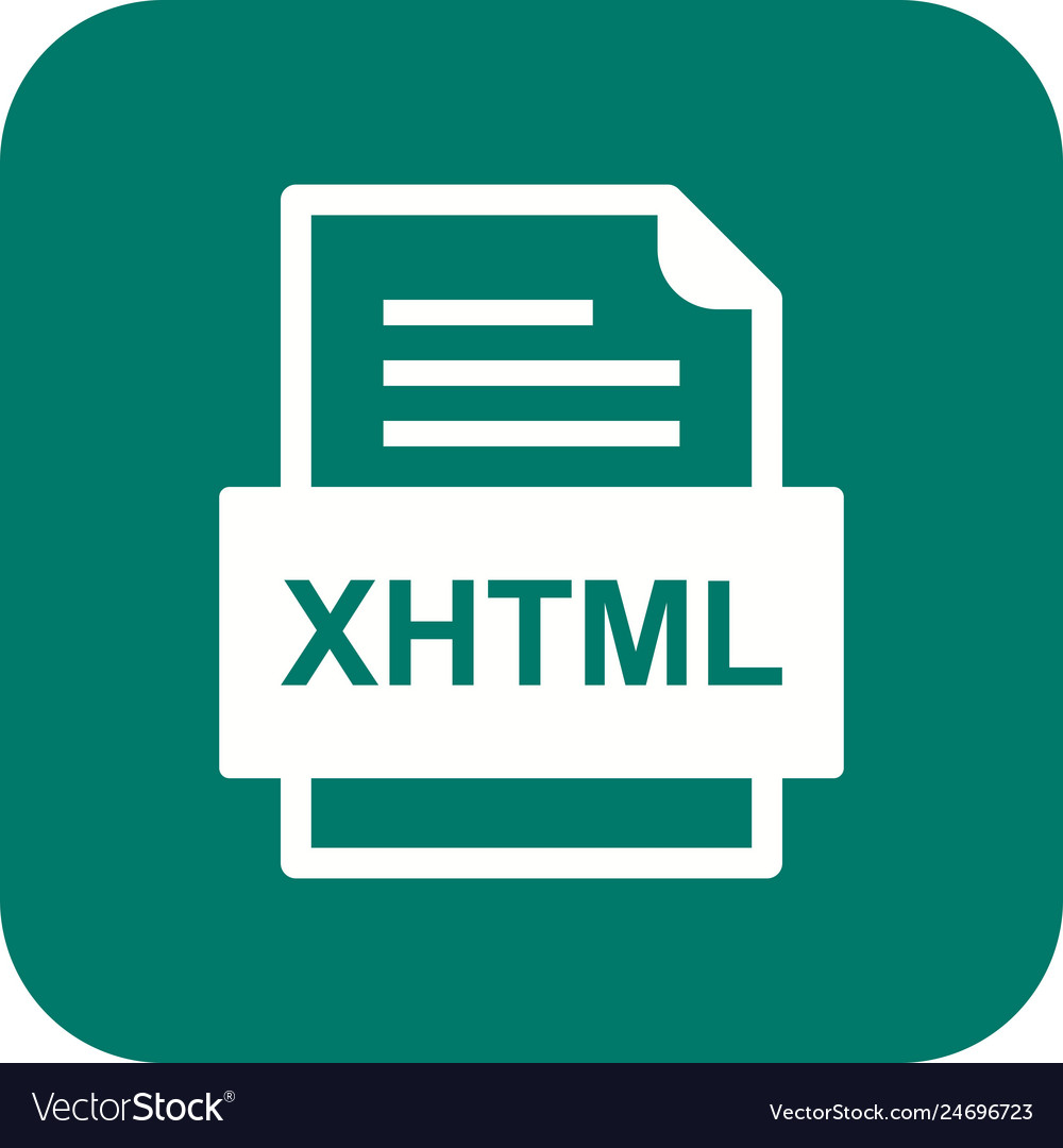 Xhtml file document icon