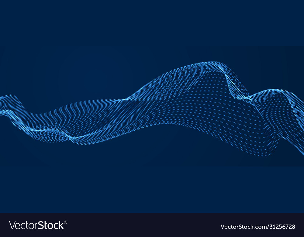 Abstract background with wave flowing vector image Abstract background with wave flowing