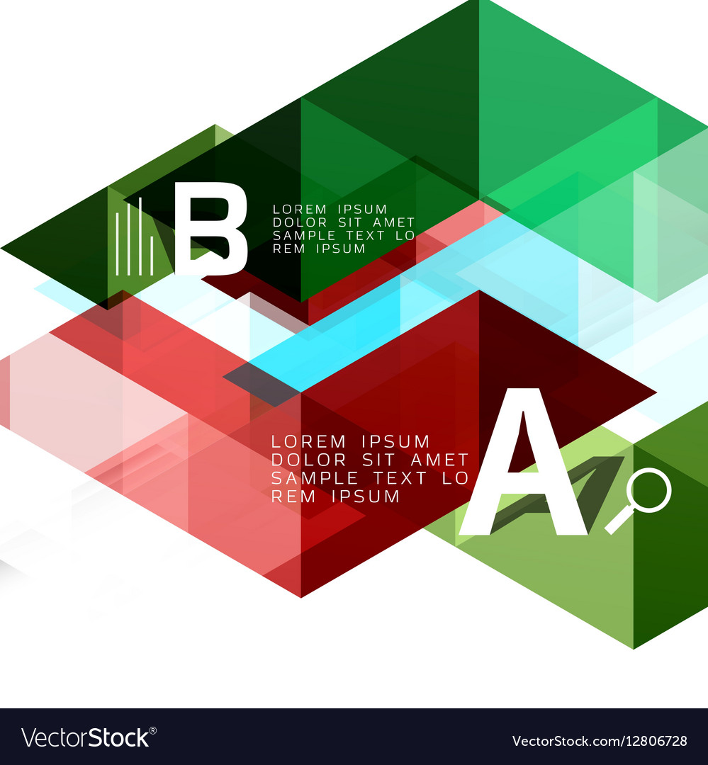 Abstract triangles and lines