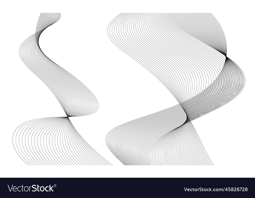 Abstract wave element for design digital