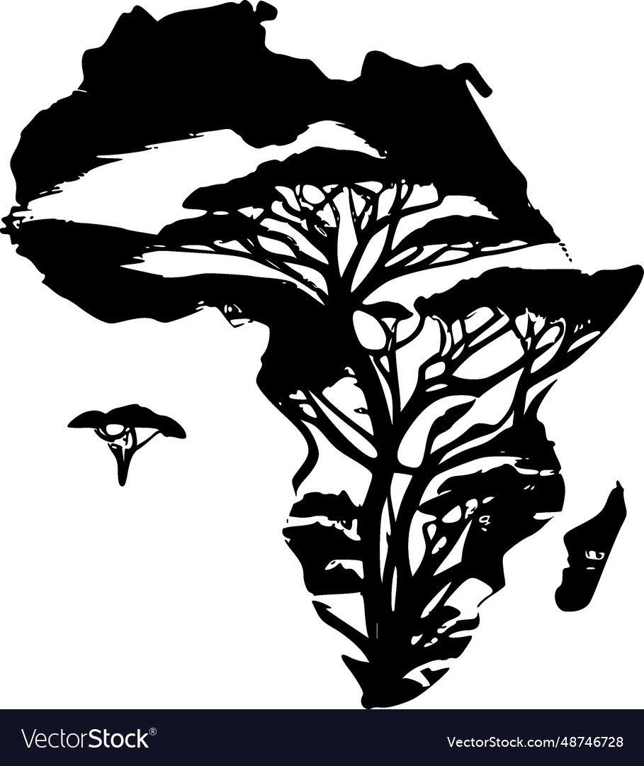 Africa - high quality logo ideal for t-shirt Vector Image
