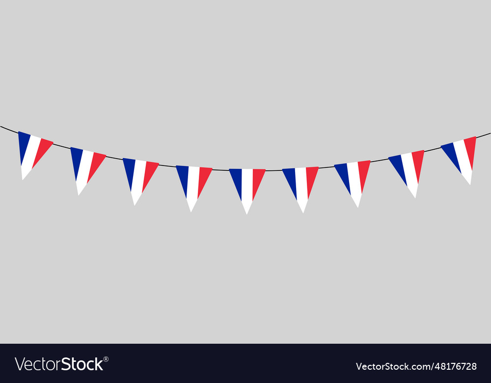 Bunting garland string of triangular flags Vector Image Bunting garland string of triangular flags