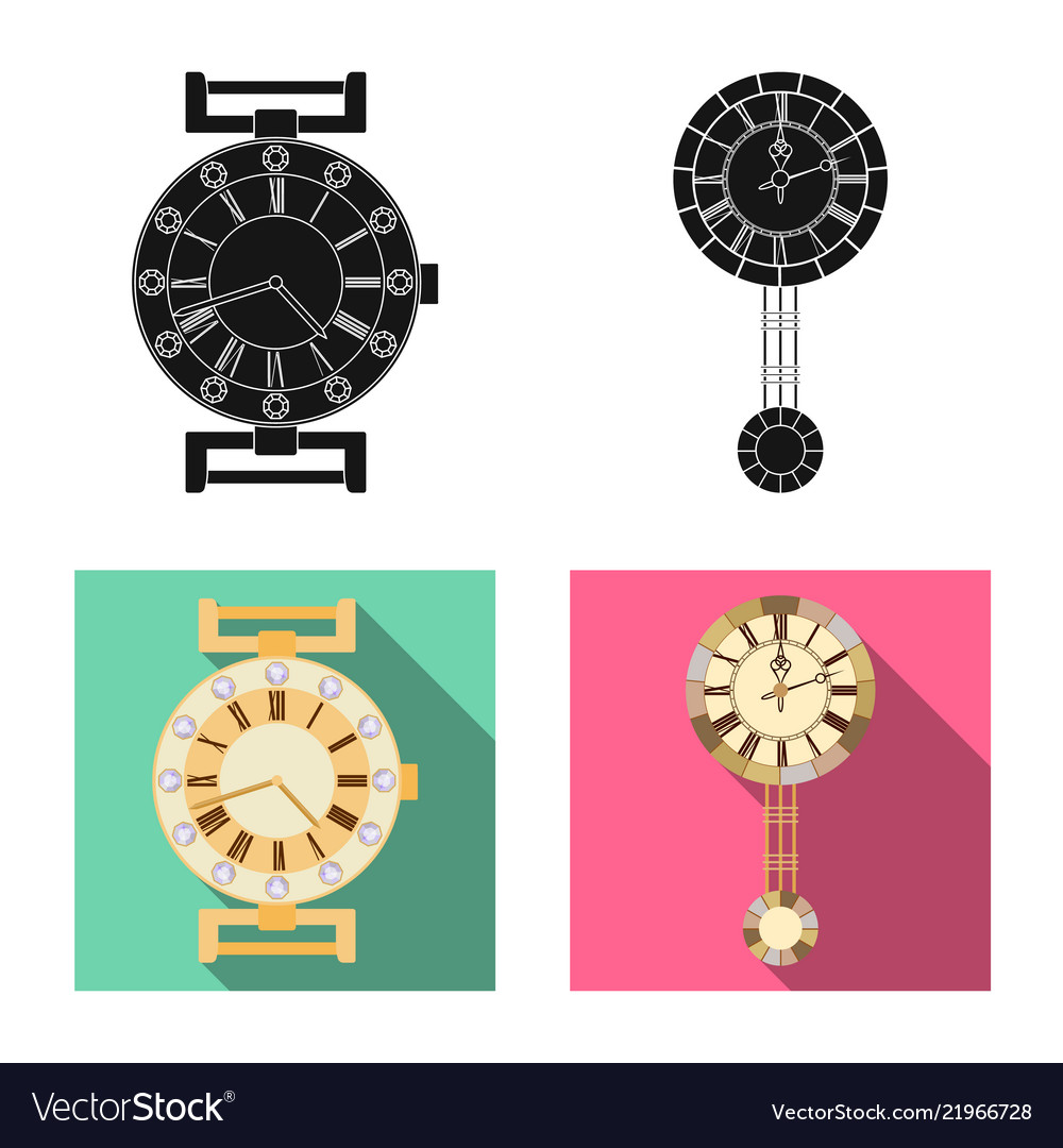 Design of clock and time symbol collection