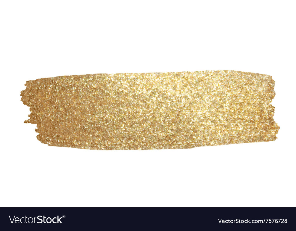 Gold Texture Hand drawn brush stroke Royalty Free Vector