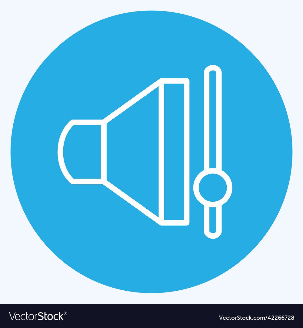 Icon volume control suitable for web interface