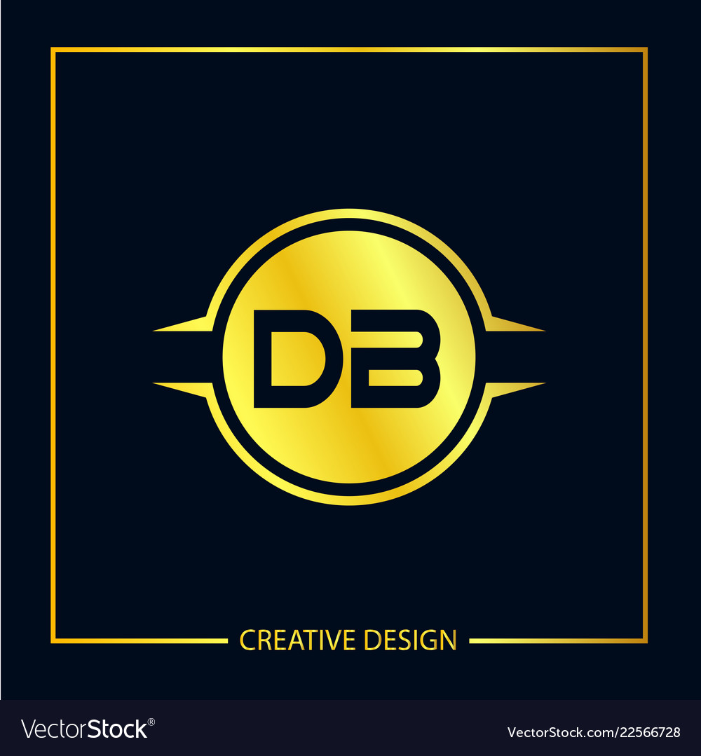 Initial letter db logo template design vector image Initial letter db logo template design