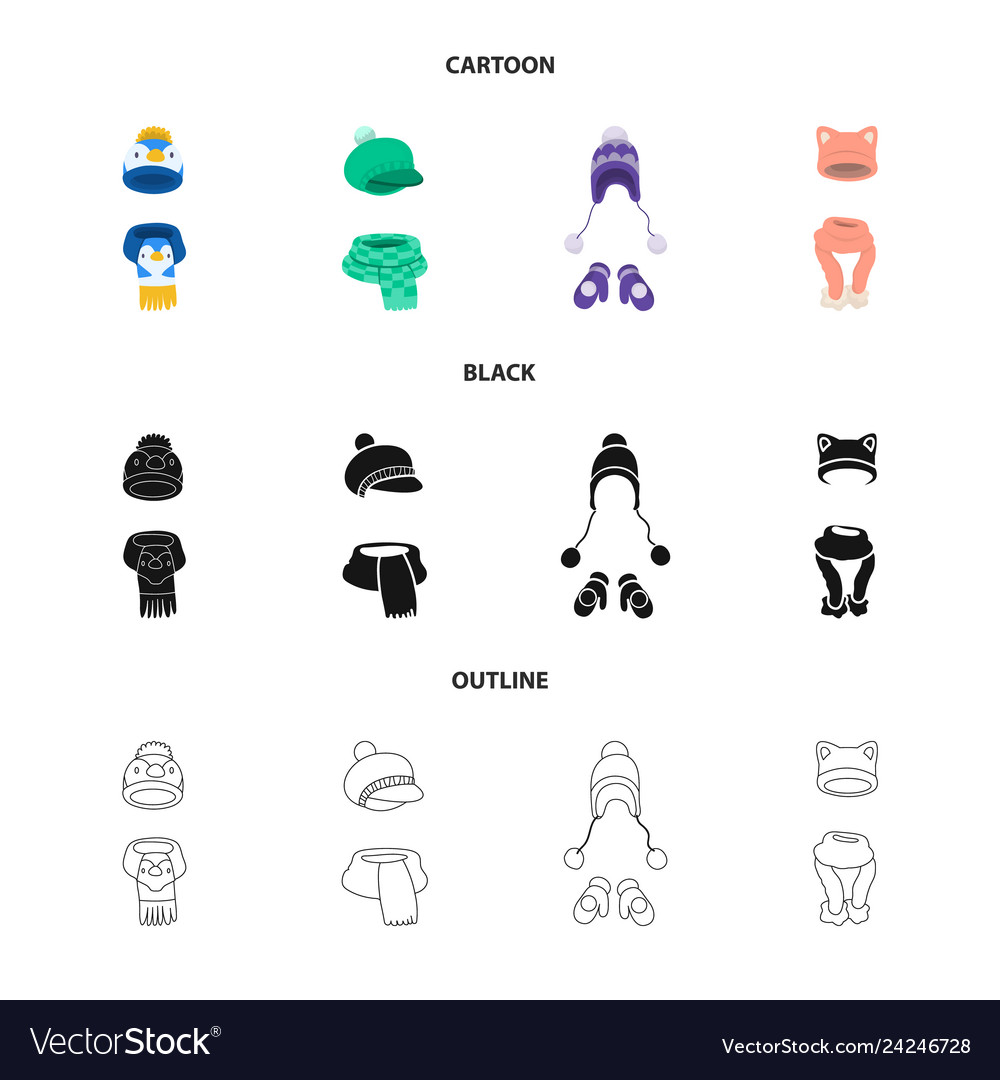 Isolated object of clothes and texture symbol set