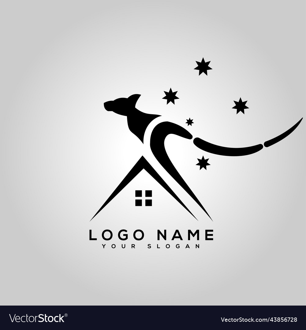 Kangaroo australian real estate logo design