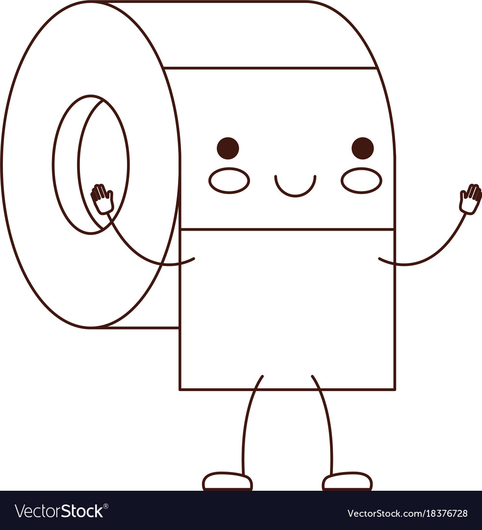 Cartoon Toilet Paper Drawing - cartoon toilet