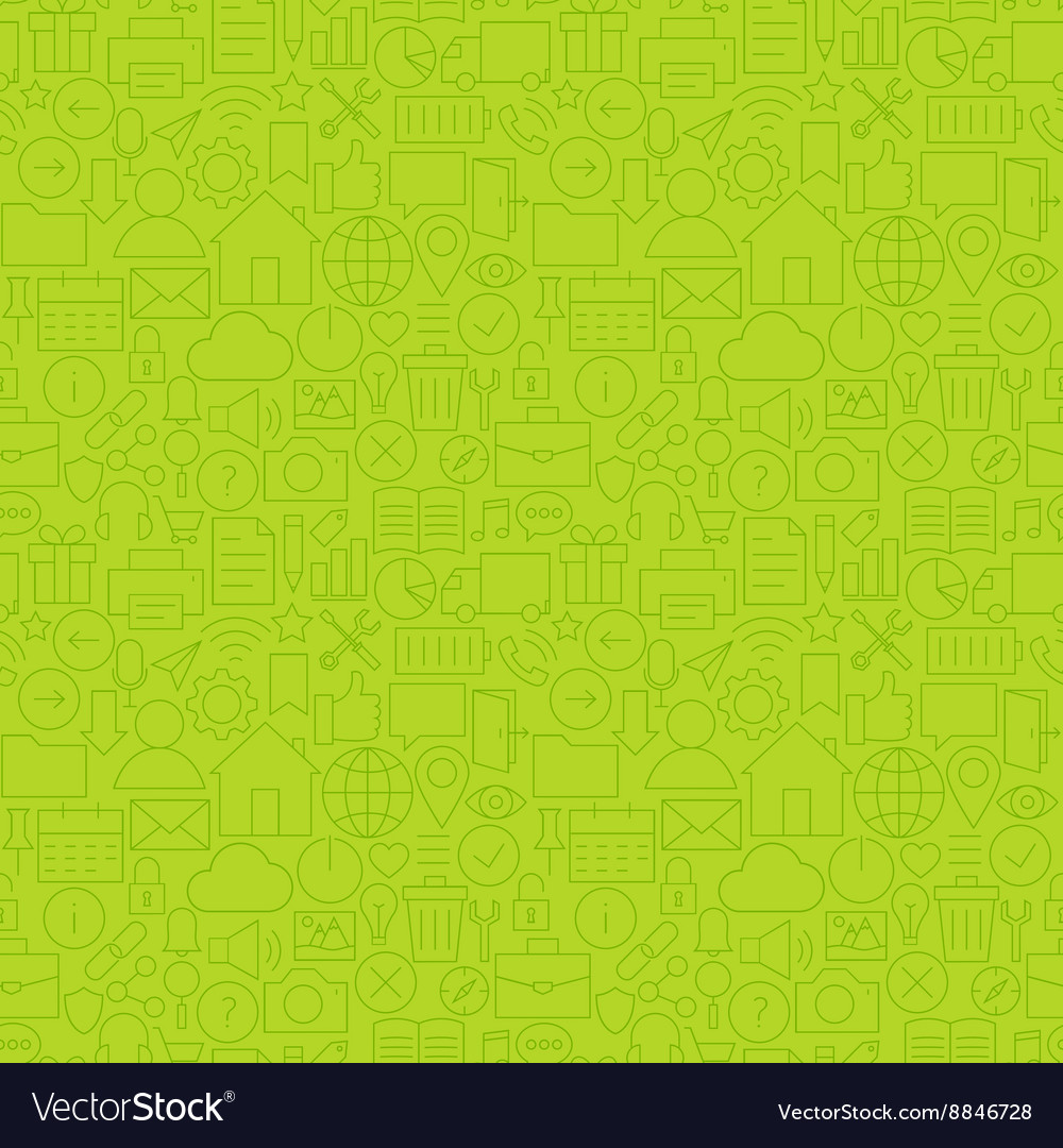Line website mobile user interface seamless green