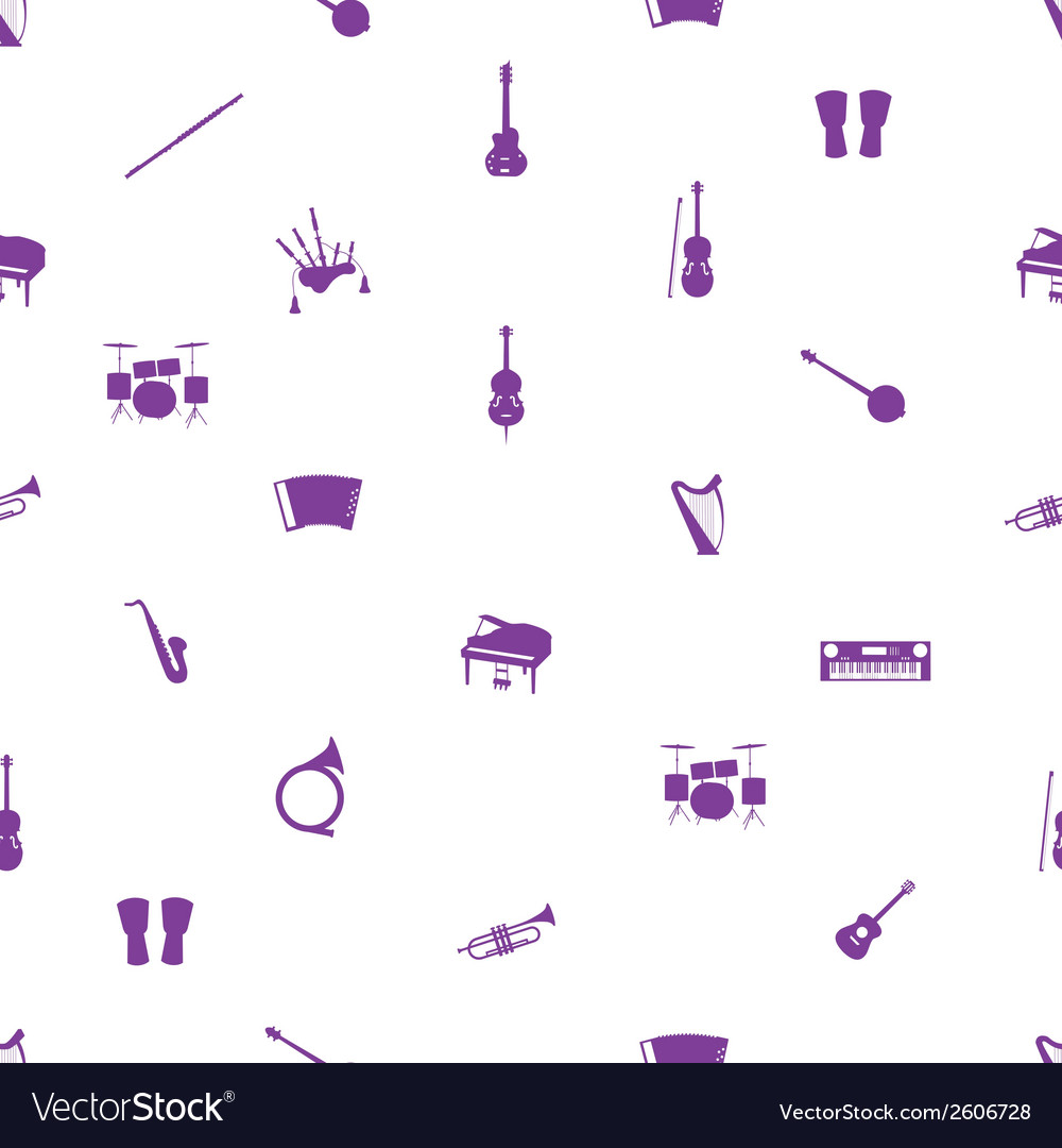 Musical instruments pattern eps10