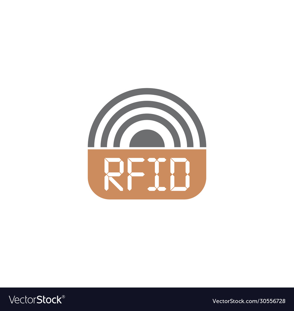 Rfid related icon on background for graphic Vector Image