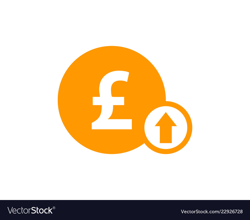 Up stock market business logo icon design