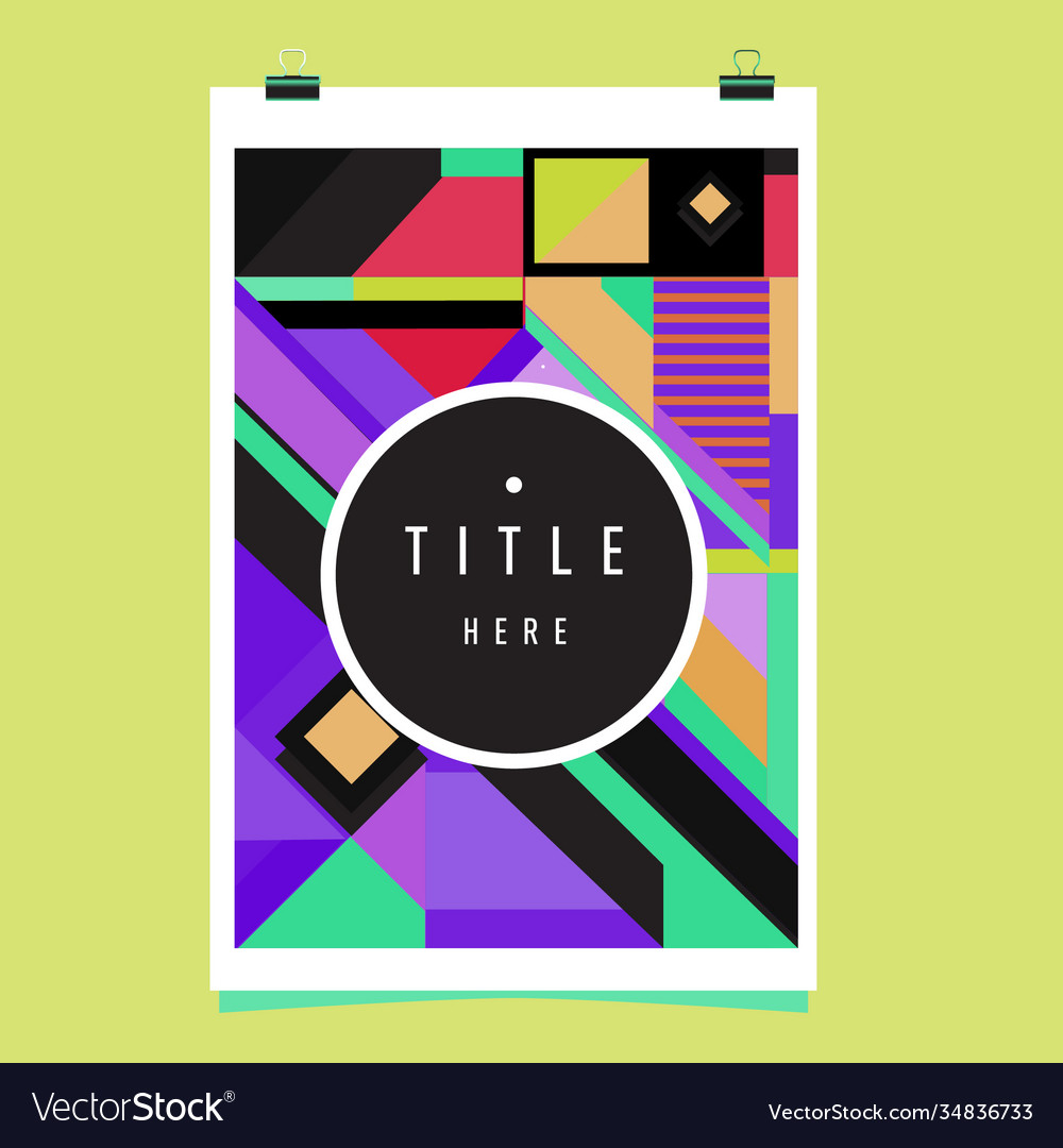 Abstract colorful geometric pattern background