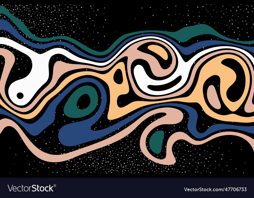 Abstract Fluid Wave Patterns