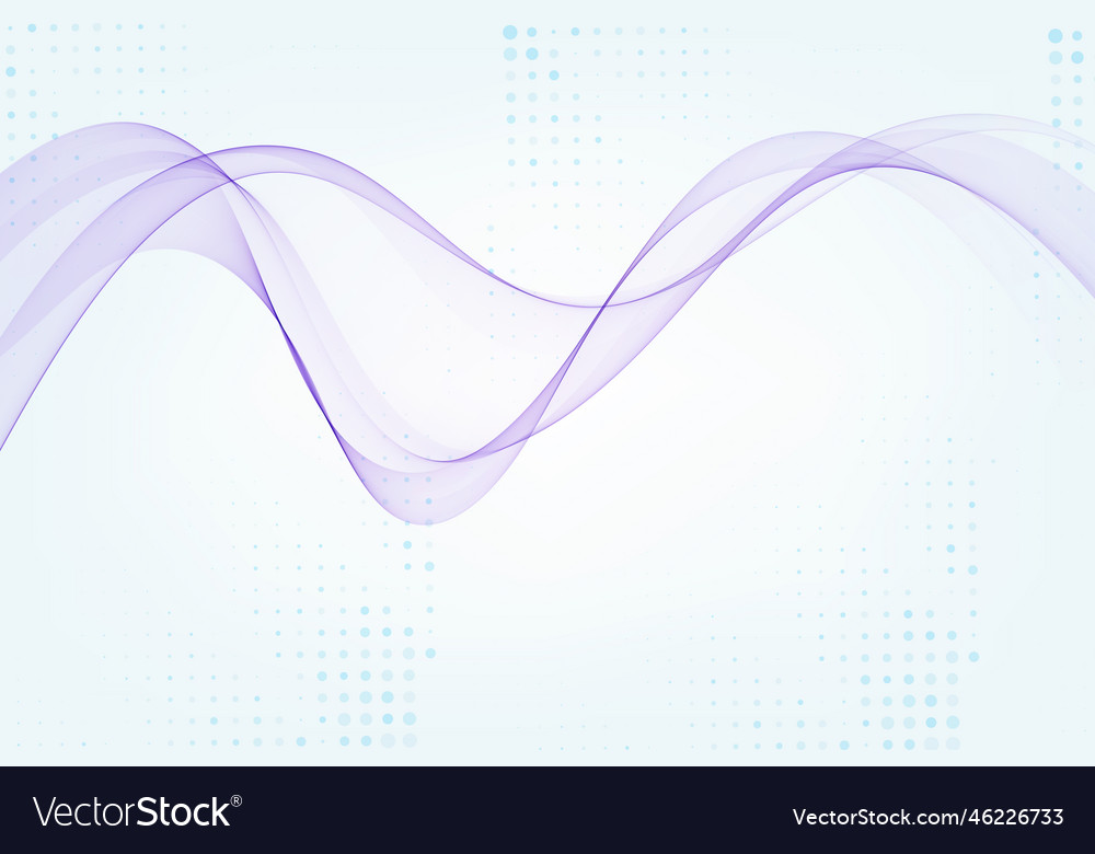 Abstract smooth wave blue flow curve