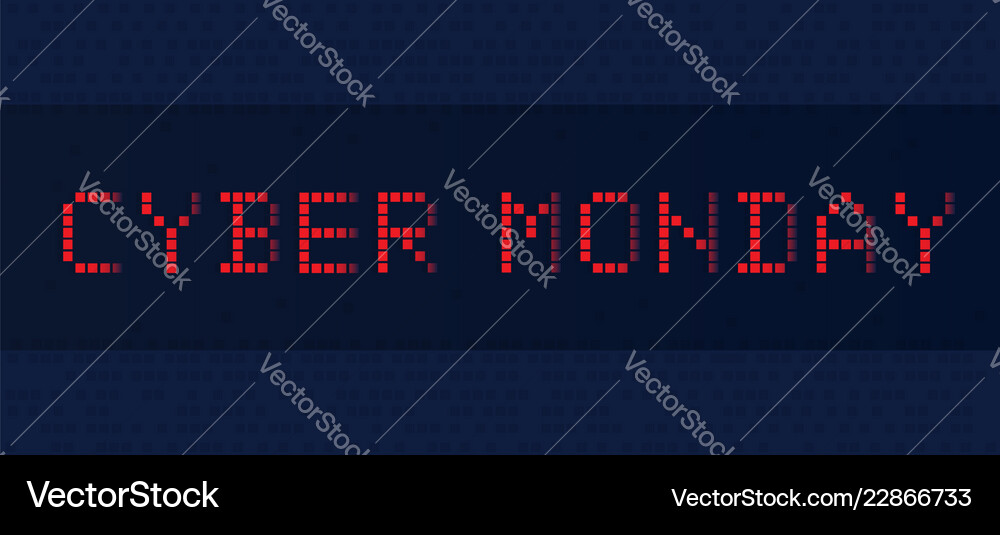 Banner Cyber Monday Royalty Free Vector Image Vectorstock