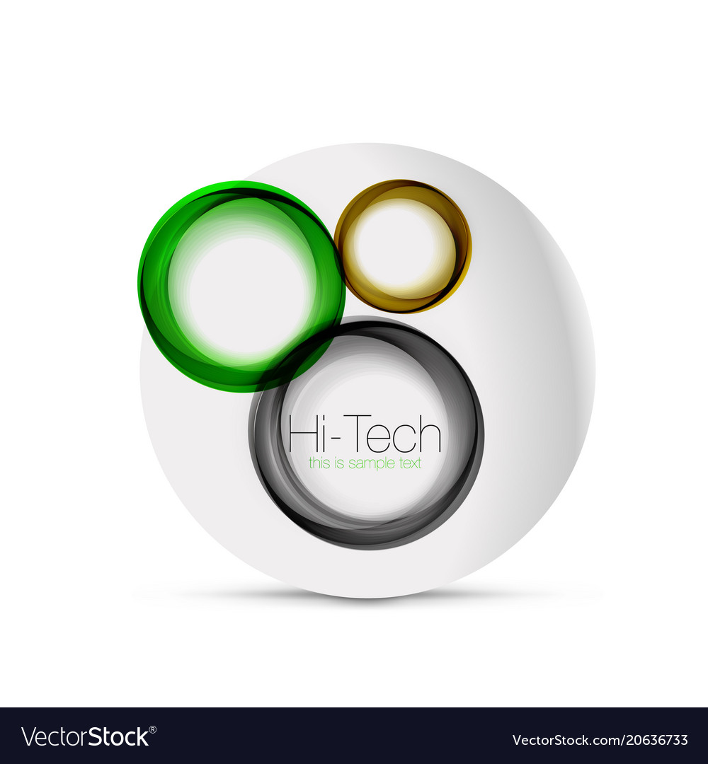 Circle web layout - digital techno spheres vector image Circle web layout - digital techno spheres
