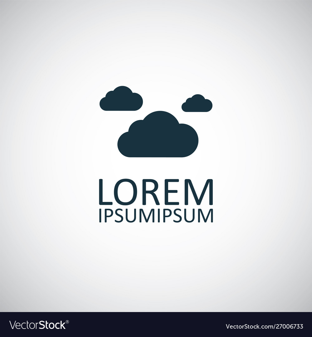 Clouds icon simple flat element design concept