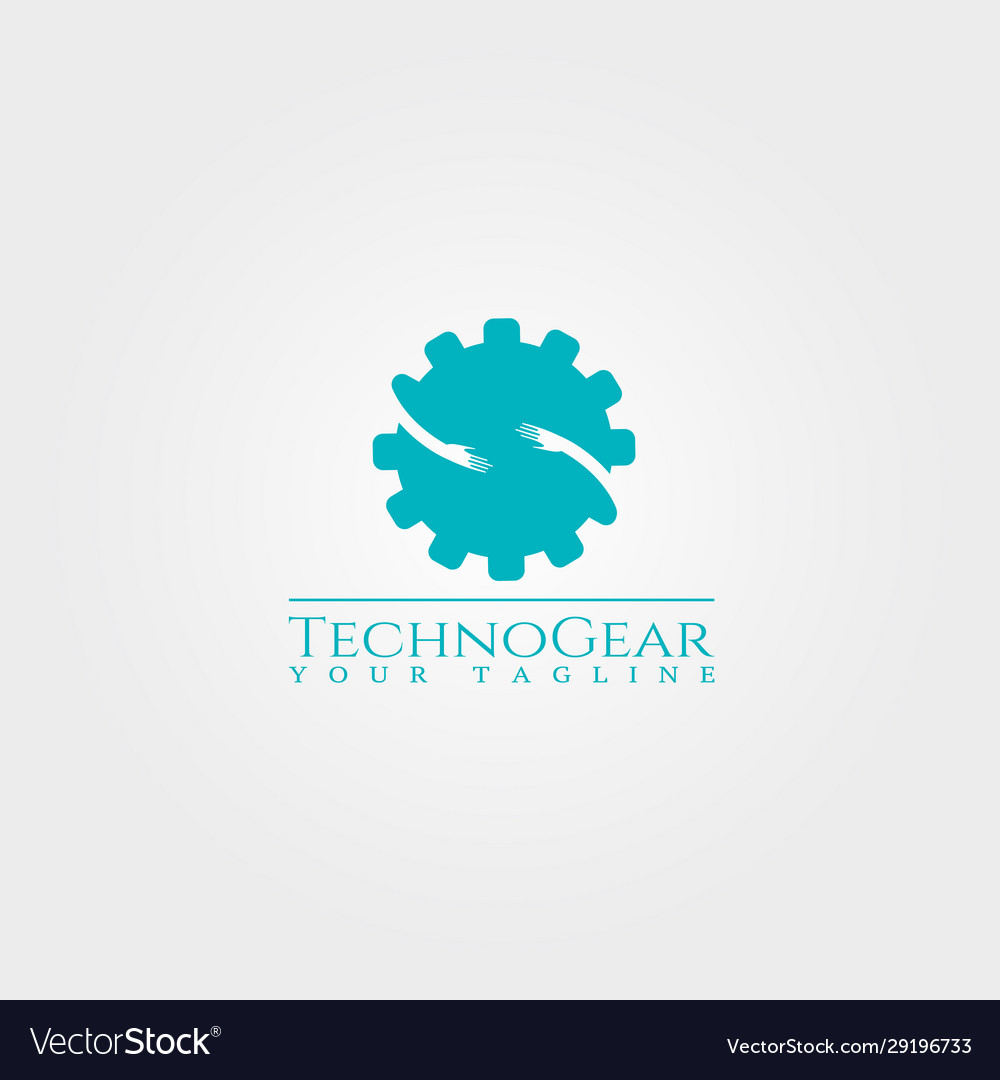 Gear logo templatetechnology design for business Vector Image