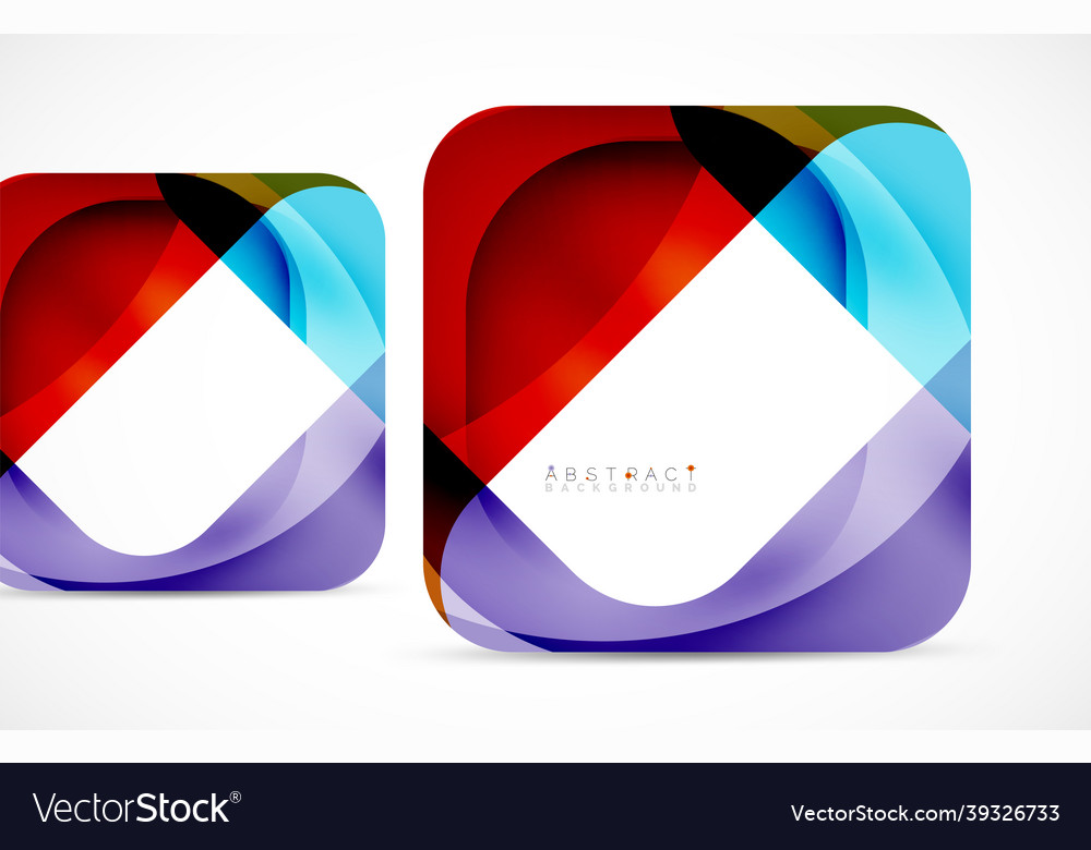 Minimal background abstract square shape vector image Minimal background abstract square shape