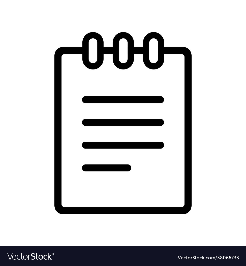 Note icon taking thin line for web