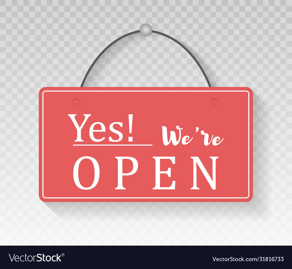 Open closed sign Royalty Free Vector Image - VectorStock