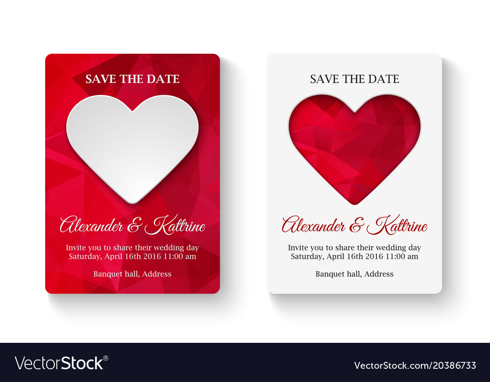 Save the date card template