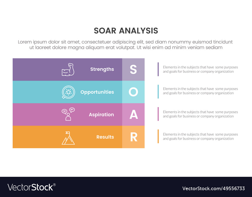 Soar business analysis framework infographic