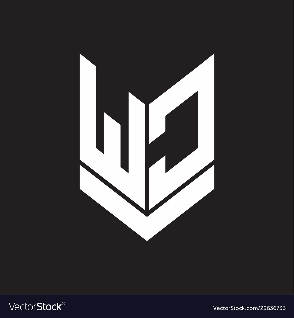 Wc logo monogram with emblem shield style design