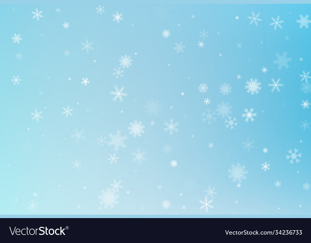 Winter snow background falling snowflake