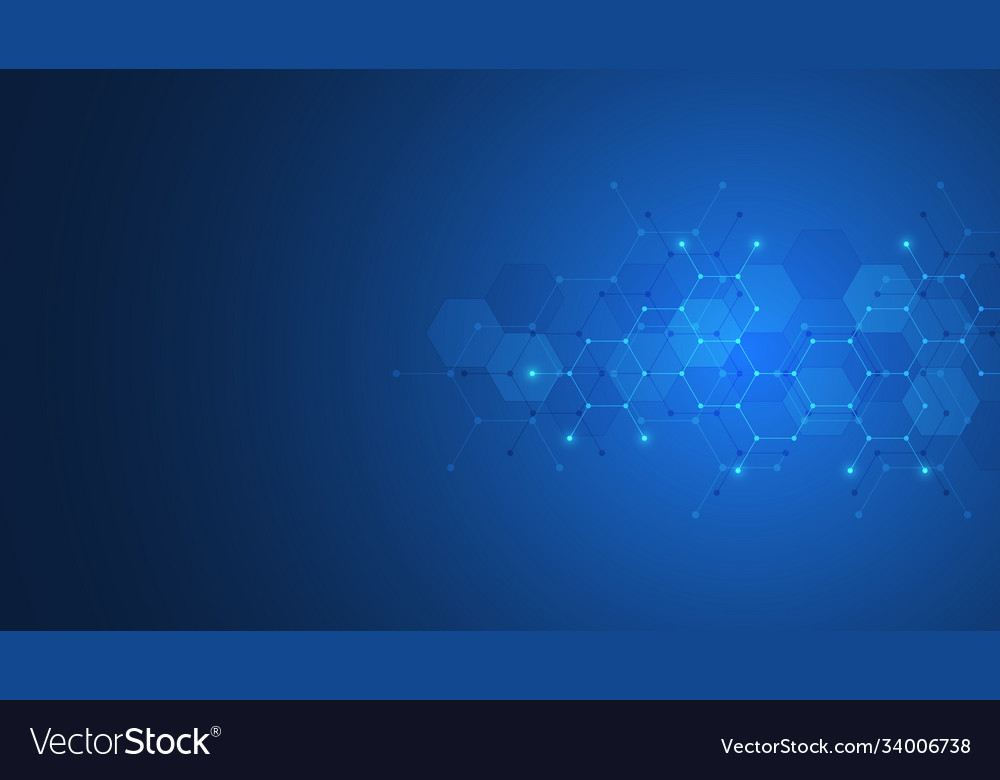 Abstract background hexagons shape pattern vector image Abstract background hexagons shape pattern