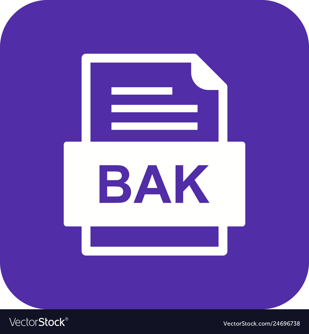 Bak file document icon
