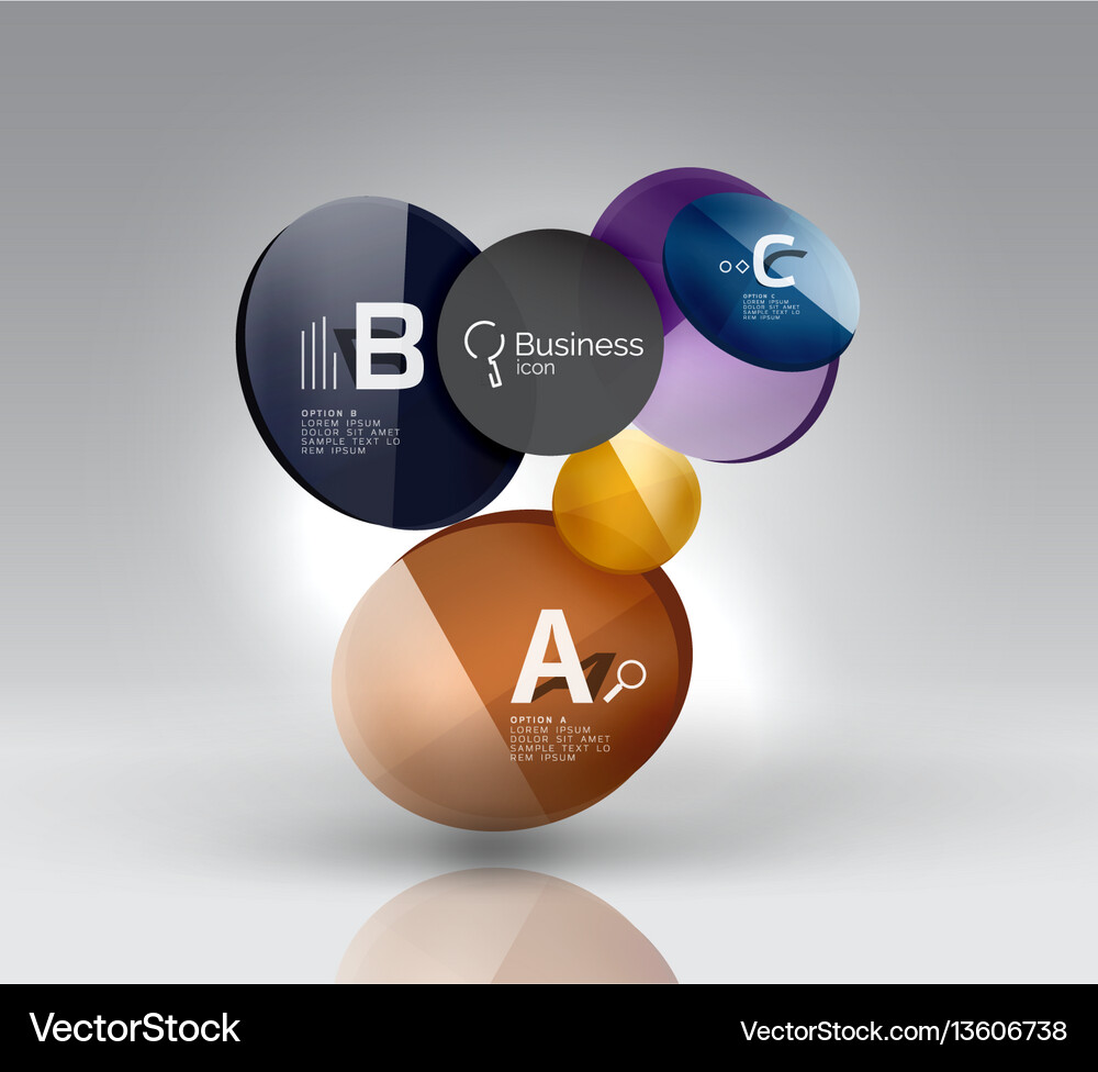 Circle abstract background Royalty Free Vector Image
