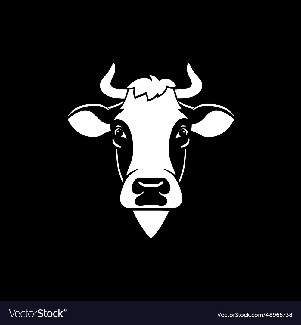 Cow - minimalist and simple silhouette