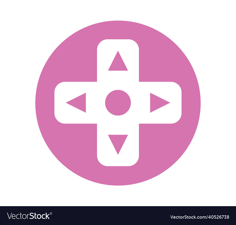 Game controller button vector image Game controller button