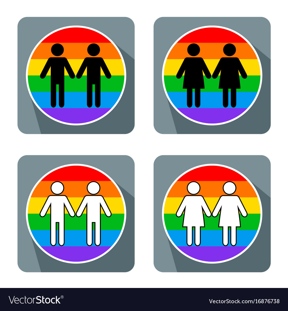 Homosexuell Paar Symbol