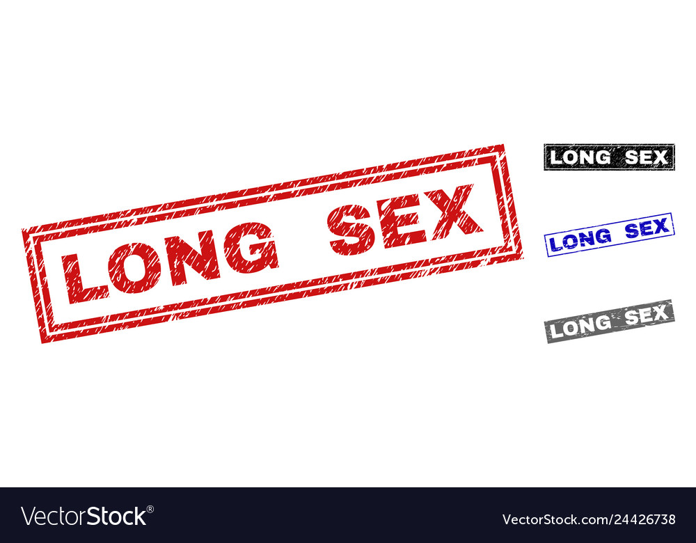 Grunge long sex scratched rectangle watermarks