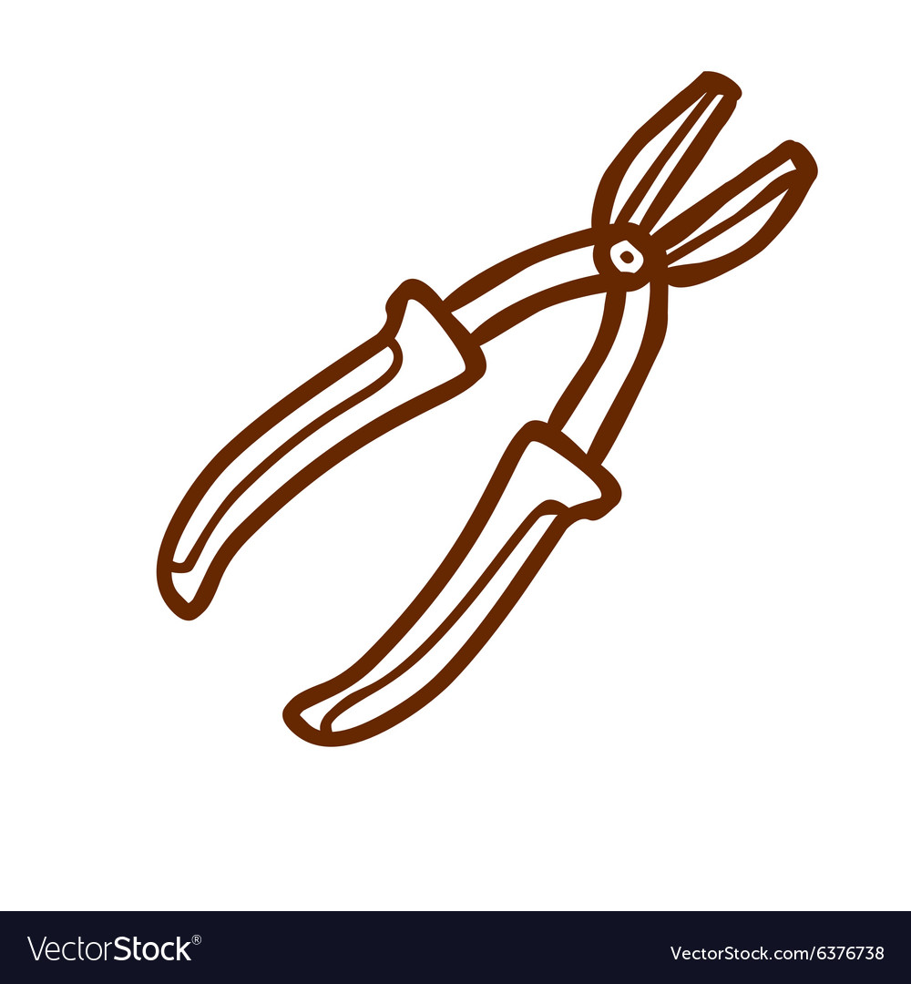 Hand drawn pliers