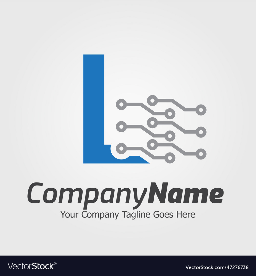 Programming code and technology logo template