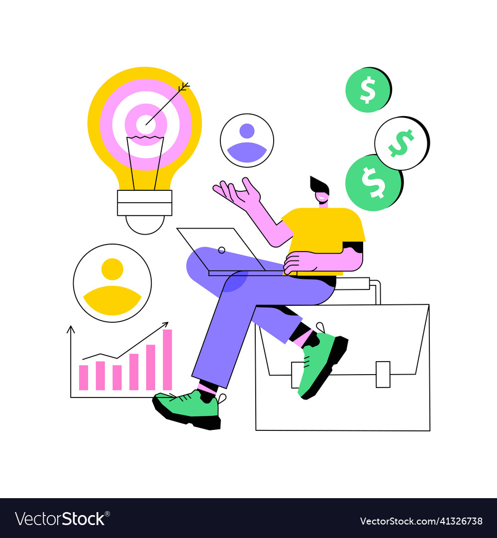 Project initiation abstract concept vector image Project initiation abstract concept