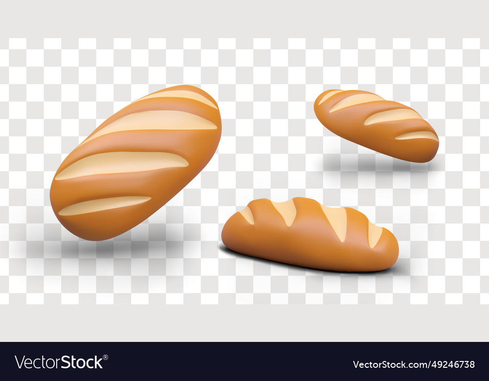 Sourdough bread with cuts view from different