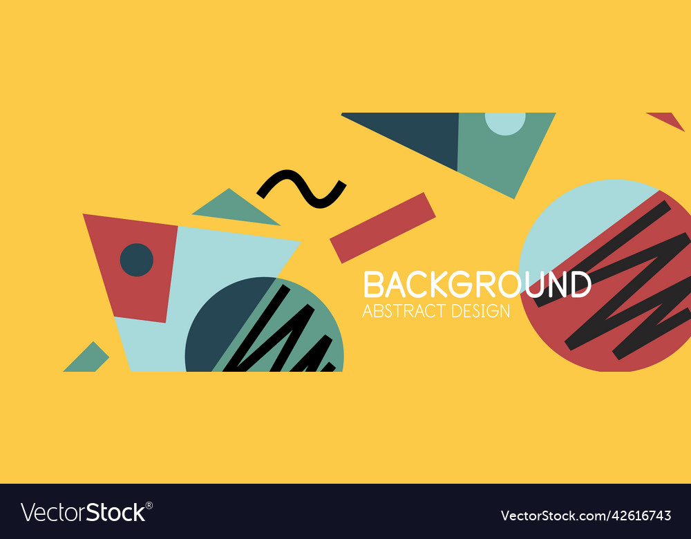 Abstract background with blocks lines geometric vector image Abstract background with blocks lines geometric